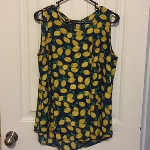 Sleeveless lemon blouse